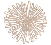 Салфетка подстановочная, Bloom Champagne, винил, разм. 38,6х39,8 см,
