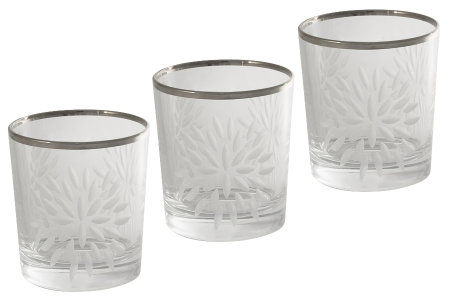 Набор: 6 хрустальных стаканов для виски Умбрия Матовая - платина item