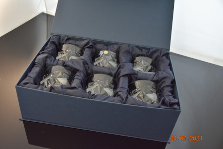 Набор стаканов для виски "Glacier" матовые льдинки, в подарочной коробке, Bohemia Jihlava item