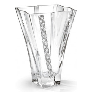 Ваза крученая, прозрачная, Swarovski, "Regina", Chinelli item