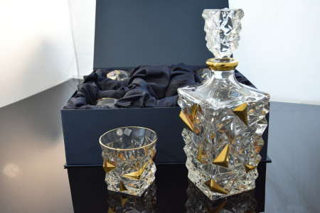 Набор для виски "Glacier" голд, в подарочной коробке, Bohemia Jihlava item