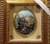 Панно с овальной тарелкой "Четыре нимфы и ангел", Arte Casa Панно с овальной тарелкой "Четыре нимфы и ангел", Arte Casa
