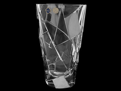 Ваза 30.5 см "Crack Platina", хрусталь, Bohemia Jihlava item
