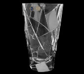 Ваза 30.5 см "Crack Platina", хрусталь, Bohemia Jihlava