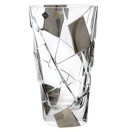 Ваза 30.5 см "Crack Platina", хрусталь, Bohemia Jihlava item