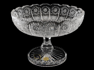 Салатник на ножке 18 см, хрусталь, Aurum Crystal s.r.o. item