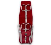 Набор маникюрный, 4 пред. в кожаном футляре, красный, "Manicure sets", Wuesthof Набор маникюрный, 4 пред. в кожаном футляре, красный, "Manicure sets", Wuesthof