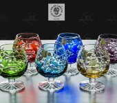 Набор бокалов для бренди "Виноград", 6 шт, Caesar Crystal Bohemiae Набор бокалов для бренди "Виноград", 6 шт, Caesar Crystal Bohemiae