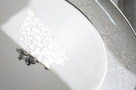 Блюдо для торта с лопаткой (белое золото), АККУ item