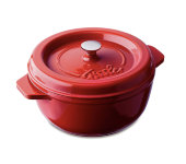 Кастрюля круглая из чугуна 2л, серия Arcana, красная, Fissler