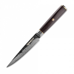 HC/HEXA-0415-SET Набор кухонных ножей на магнитной подставке Vintage Brown, дамасская сталь VG10 (67 слоев), рукоять дерево, Black Damascus item