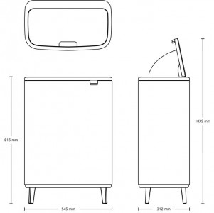 Мусорный бак BO TOUCH BIN HI (60л) item