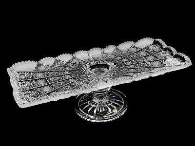 Тарелка на ножке 40 см, хрусталь, Aurum Crystal s.r.o. item