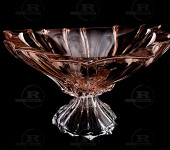 Салатник на ножке PLANTICA розовый, Aurum Crystal s.r.o.