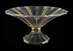 Салатник на ножке 34 см "Lilit Golden Black", Vaclav Ruzicka item
