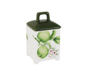 Банка для сыпучих продуктов Зеленые яблоки, малая