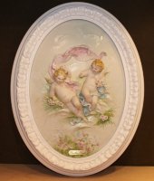 Барельеф "Ангелочки с розами", Porcellane Principe
