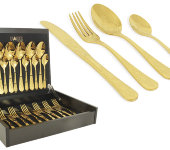 Набор столовых приборов 24/6 "Antique Titanium Gold", Face Набор столовых приборов 24/6 "Antique Titanium Gold", Face
