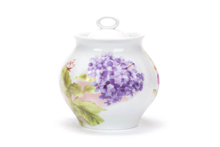 Чайный сервиз 14/6 "Белый лебедь - Альпийские цветы", Дулёвский фарфор item