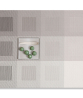 Салфетка подстановочная, плетение «квадраты, винил, (36х48) Light grey (100115-008)