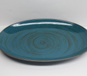 Блюдо овальное 31 см, "Alumina Nostalgia Lazur", PORCELANA BOGUCICE