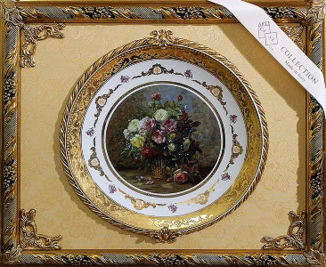 Панно с тарелкой "Букет цветов в корзине", Arte Casa item