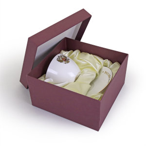 8618 ПГ Чайная пара из костяного фарфора герб РФ, АККУ item