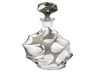 Штоф для виски "Calypso" платина, хрусталь, Bohemia Jihlava item