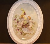 Барельеф "Ангелочки с виноградом", Porcellane Principe