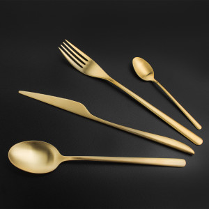 Набор столовых приборов 24/6, матовая позолота, ICON Matte Gold Brushed, Cutipol item