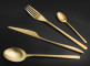Набор столовых приборов 24/6, матовая позолота, ICON Matte Gold Brushed, Cutipol item