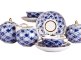 Чайный сервиз 15/6 "Тюльпан - Сеточка", Дулёвский фарфор item