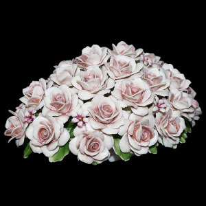 Декоративная корзина с розами, Artigiano Capodimonte item