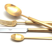 Набор столовых приборов 24/6 "Bali Gold" матовый, Cutipol