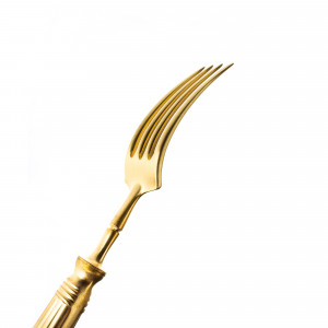 Набор столовых приборов 24 предмета, матовая позолота, LINE Matte Gold Brushed, подарочная упаковка, Cutipol item