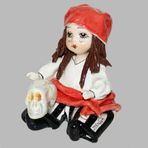 Статуэтка "Пиратка с черепом", Zampiva item