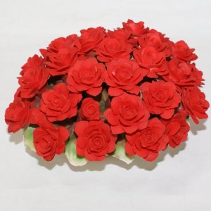 Декоративная корзина с розами, Artigiano Capodimonte item
