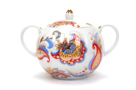 Чайный сервиз 15/6 "Тюльпан - Перо Жар-Птицы", Дулёвский фарфор item