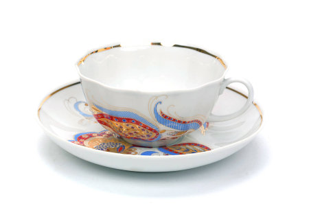 Чайный сервиз 15/6 "Тюльпан - Перо Жар-Птицы", Дулёвский фарфор item