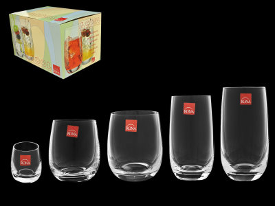 Стакан для воды "Cool" высокий, набор 6 шт, Rona item