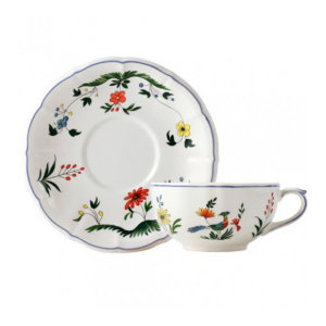 Чашка и блюдце для завтрака "Райская птица", Gien item