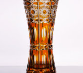 Ваза "Дрезден", 1800/30, амбер, хрусталь, Arnstadt Kristall Ваза "Дрезден", 1800/30, амбер, хрусталь, Arnstadt Kristall