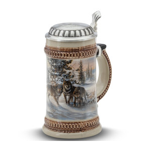 Пивная кружка "Wolf", 0.5 л, керамика, 93399, Artina item