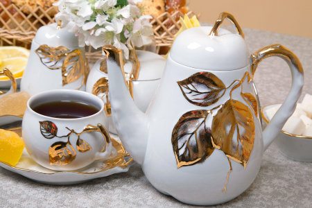 Чайный сервиз 15/6 "Фруктовый сад - Яблоневый сад", Дулёвский фарфор item