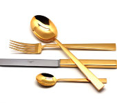 Набор столовых приборов 24/6 "Bauhaus Gold", Cutipol