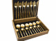 Набор столовых приборов 24/6 с матовой позолотой, MOON Gold Brushed, подарочная упаковка, Cutipol item