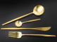 Набор столовых приборов 24/6 с матовой позолотой, MOON Gold Brushed, подарочная упаковка, Cutipol item