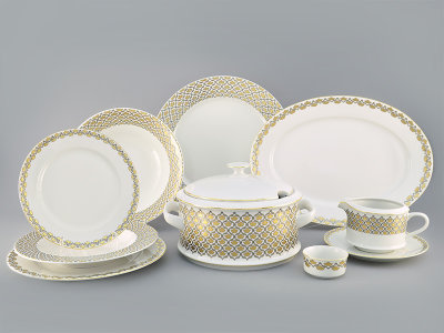 Столовый сервиз 25/6 Сабина "Восточное плетение", 2328, Leander item