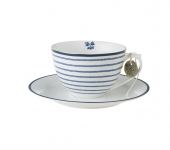 Laura Ashley Кофейная пара капучино Candy Stripe Laura Ashley Кофейная пара капучино Candy Stripe